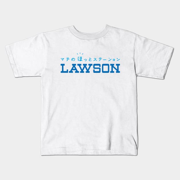 Lawson Station Japanese Convenience Store Logo Kids T-Shirt by Twerps